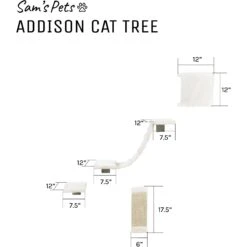 Sam's Pets Addison Wall Climber Cat Tree 17 Sam's Pets Addison Wall Climber Cat Tree -Mewhaus Shop 373155 PT8. AC SS1800 V1647293187
