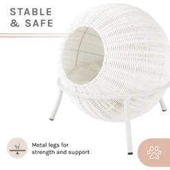 Sam's Pets Nala Wicker Cat Condo -Mewhaus Shop 373513 PT5. AC SS1800 V1647640999