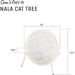 Sam's Pets Nala Wicker Cat Condo -Mewhaus Shop 373513 PT8. AC SS1800 V1647641185