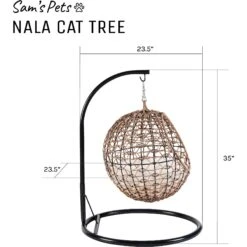 Sam's Pets Nala Hanging Egg Cat Condo -Mewhaus Shop 373517 PT8. AC SS1800 V1647637916