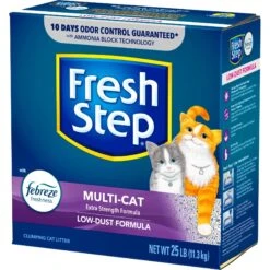 Fresh Step Multi-Cat Extra Strength Scented Clumping Cat Litter 15 Fresh Step Multi-Cat Extra Strength Scented Clumping Cat Litter -Mewhaus Shop 47416 PT6. AC SS1800 V1695137730