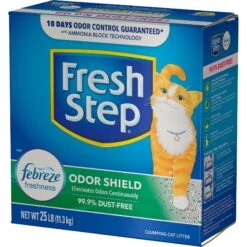 Fresh Step Odor Shield Febreze Scented Clumping Clay Cat Litter -Mewhaus Shop 47418 PT7. AC SS1800 V1695138364