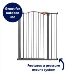 Frisco Outdoor Steel Arch Extra Tall Auto-Close Dog Gate -Mewhaus Shop 507102 PT2. AC SS1800 V1669212041