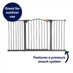 Frisco Outdoor Steel Arch Extra Wide Auto-Close Dog Gate -Mewhaus Shop 507118 PT2. AC SS1800 V1669212033