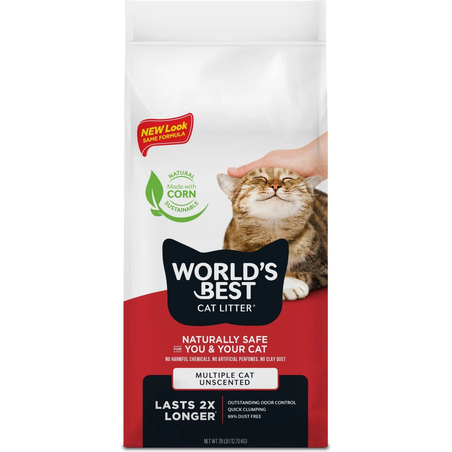 World's Best Multi-Cat Unscented Clumping Corn Cat Litter 1 World's Best Multi-Cat Unscented Clumping Corn Cat Litter