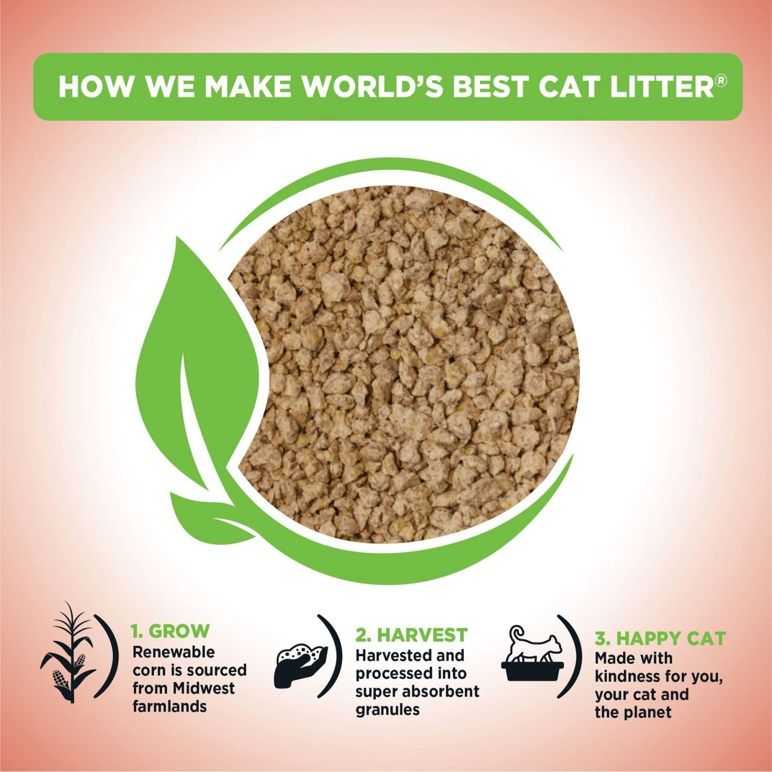 World's Best Multi-Cat Unscented Clumping Corn Cat Litter 4 World's Best Multi-Cat Unscented Clumping Corn Cat Litter - Image 4