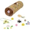 Frisco Spring Plush, Teaser, Ball & Tunnel Variety Pack Cat Toy With Catnip, 10 Count