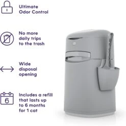 Litter Genie Easy Roll Pail Cat Litter Disposal -Mewhaus Shop 573662 PT2. AC SS1800 V1667327469