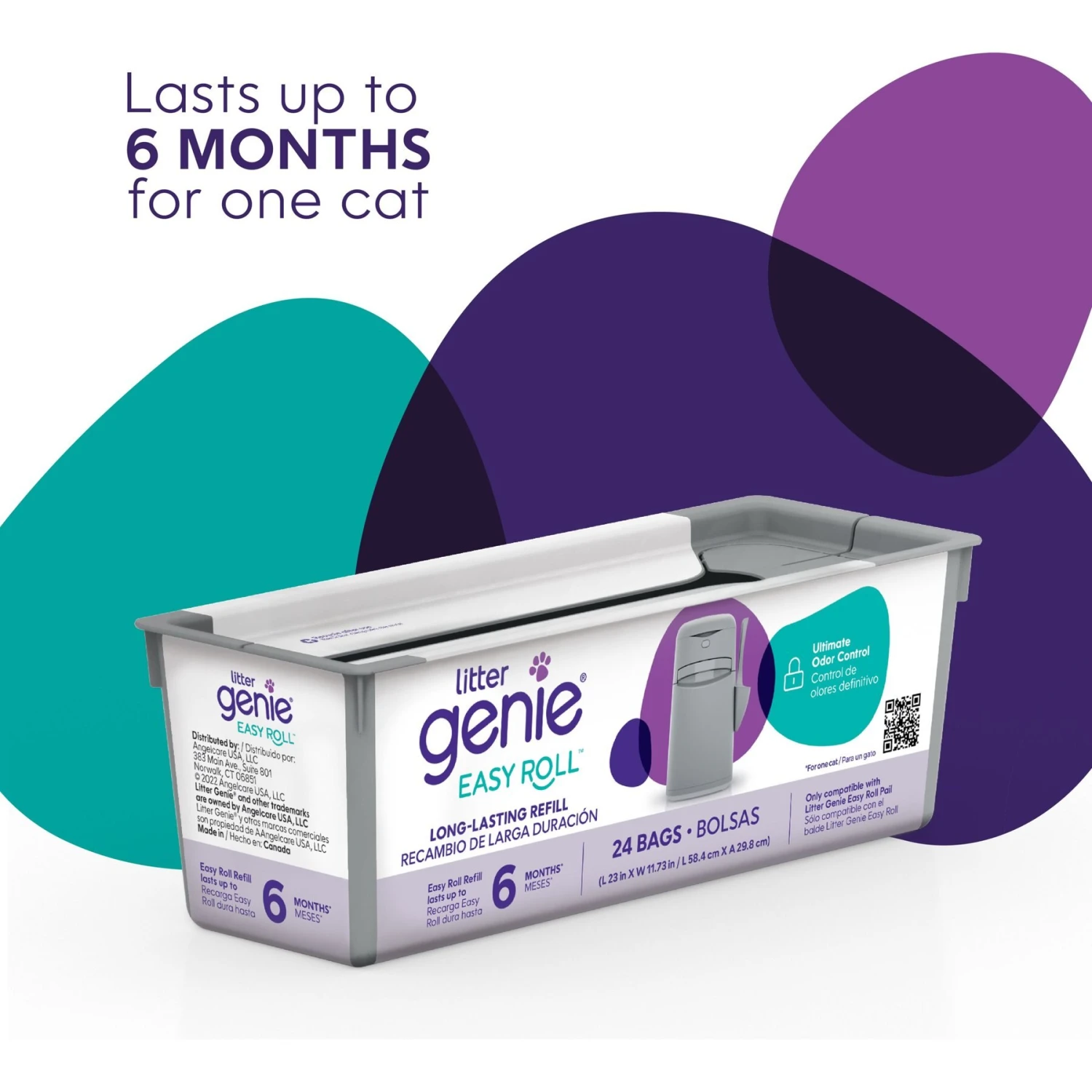 Litter Genie Easy Roll Refill Cat Litter Disposal 2 Litter Genie Easy Roll Refill Cat Litter Disposal - Image 2