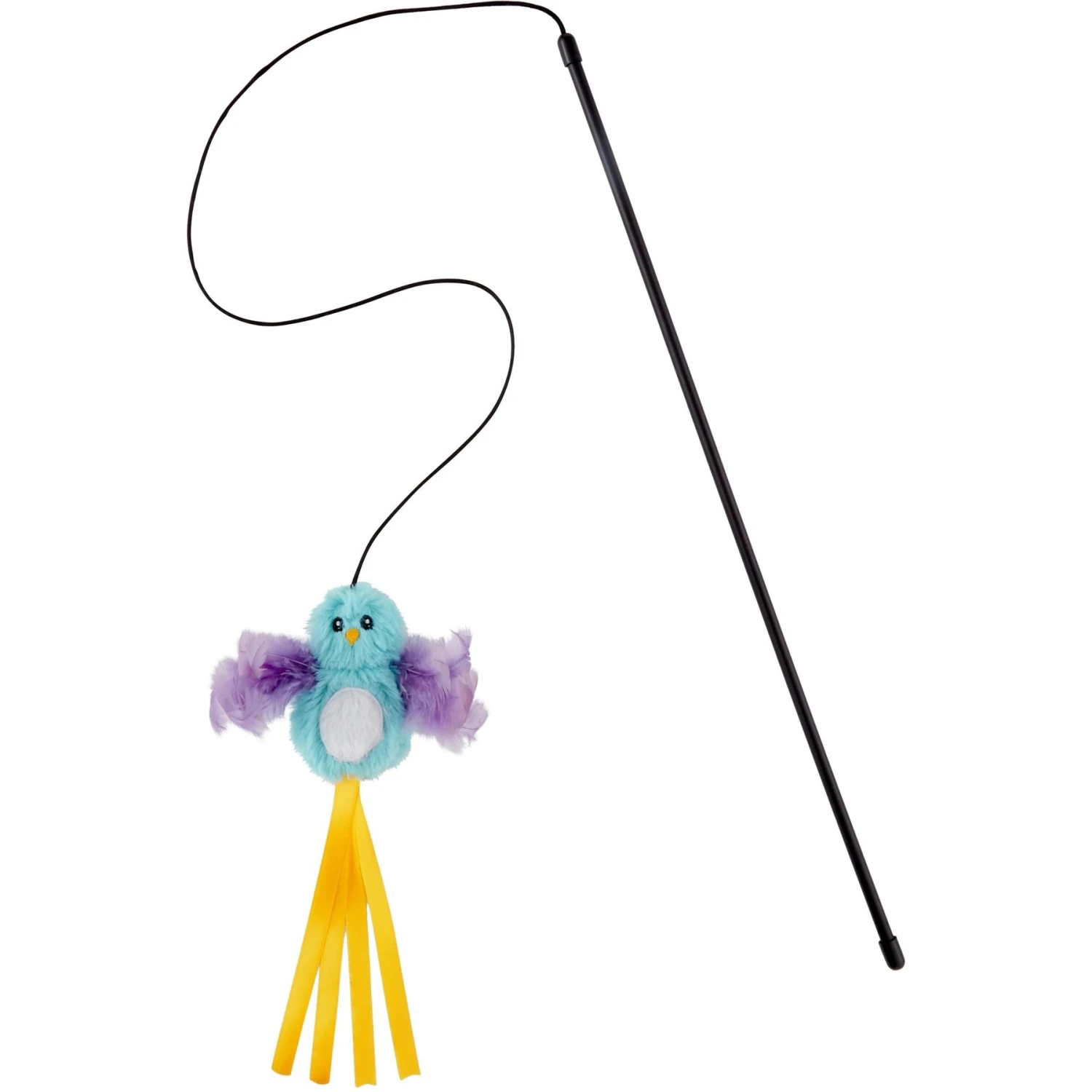 Frisco Bird With Feathers Teaser Wand Cat Toy With Catnip + 3 Items 4 Frisco Bird With Feathers Teaser Wand Cat Toy With Catnip + 3 Items - Image 4