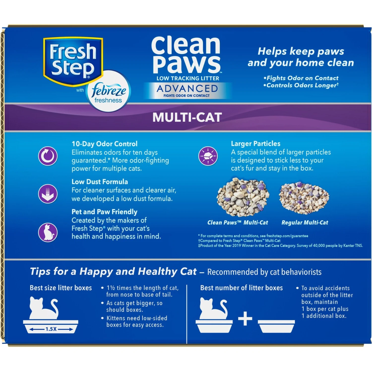 Fresh Step Advanced Clean Paws Multi Cat Litter, 18.5-lb Box, 2 Count 8 Fresh Step Advanced Clean Paws Multi Cat Litter, 18.5-lb Box, 2 Count - Image 8
