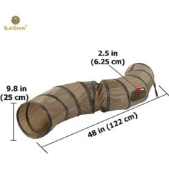 SunGrow Hide & Seek Collapsible Entertainment Cat & Ferret Play Tube & Pop Up Tunnel, Brown, 48-in -Mewhaus Shop 616598 PT5. AC SS1800 V1691601650