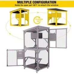 Aivituvin Catio Outdoor Cat House -Mewhaus Shop 631982 PT3. AC SS1800 V1662159633