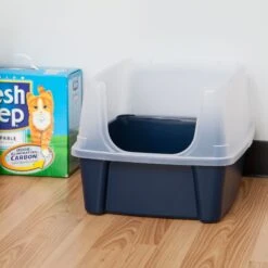 IRIS USA Open Top Litter Box With Scatter Shield -Mewhaus Shop 65498 PT3. AC SS1800 V1680791882