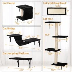 Coziwow Wall Mounted Shelves Set Cat Tree -Mewhaus Shop 665862 PT2. AC SS1800 V1701363615