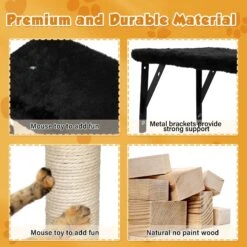 Coziwow Wall Mounted Shelves Set Cat Tree -Mewhaus Shop 665862 PT8. AC SS1800 V1668457831