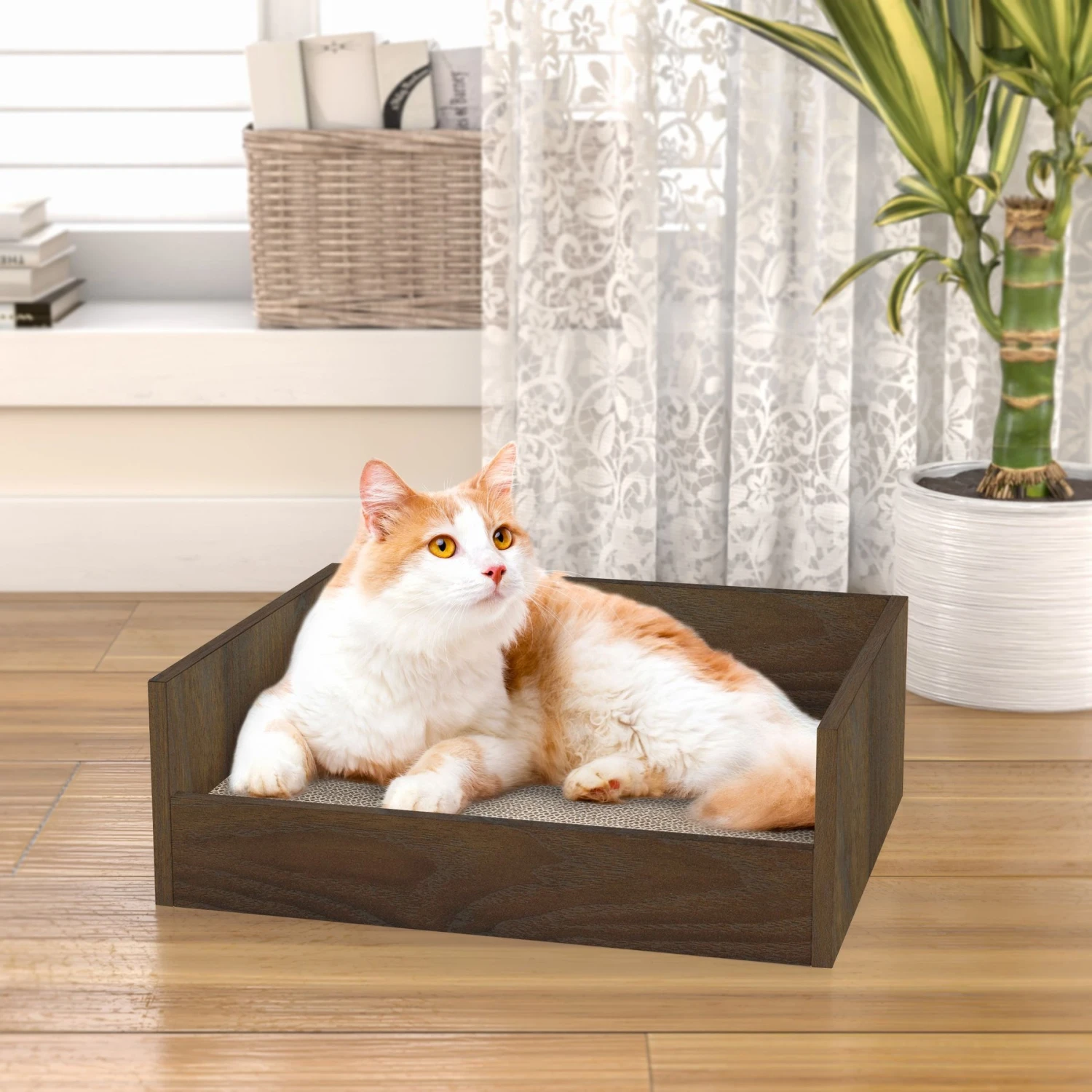 Way Basics Eco ZBoard Bed Deluxe Cat Scratcher 1 Way Basics Eco ZBoard Bed Deluxe Cat Scratcher