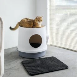 Hanamya Cat Litter Box With Scoop & Scratcher