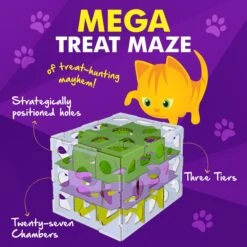 Cat Amazing Mega-Interactive Treat Maze & Puzzle Cat Toy, White -Mewhaus Shop 685438 PT3. AC SS1800 V1669738438