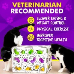 Cat Amazing Mega-Interactive Treat Maze & Puzzle Cat Toy, White -Mewhaus Shop 685438 PT6. AC SS1800 V1669738502