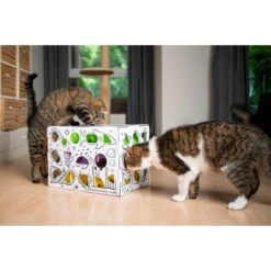 Cat Amazing Mega-Interactive Treat Maze & Puzzle Cat Toy, White -Mewhaus Shop 685438 PT7. AC SS1800 V1669738438