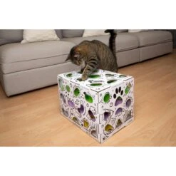 Cat Amazing Mega-Interactive Treat Maze & Puzzle Cat Toy, White -Mewhaus Shop 685438 PT8. AC SS1800 V1669738438