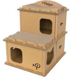 Petique Feline Villa Cat House, Tan
