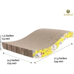 SunGrow Cardboard Cat & Rabbit Scratcher Bed, Scratch Pad For Indoor Pets -Mewhaus Shop 693142 PT3. AC SS1800 V1694706208