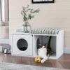 Way Basics Double Hole With 1 Door Cat House, Medium