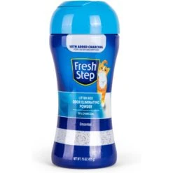 Fresh Step Products Litter Box Charcoal Odor Eliminating Powder Cat Stain Remover