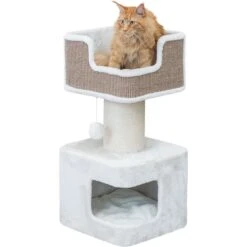 TRIXIE Ava Cat Scratching Post, XX-Large, Brown/White -Mewhaus Shop 701422 PT2. AC SS1800 V1668544964