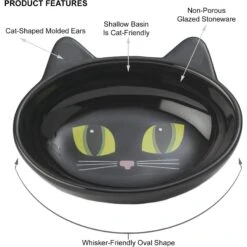 PetRageous Designs Frisky Kitty Oval Cat Dish -Mewhaus Shop 70333 PT5. AC SS1800 V1660340873