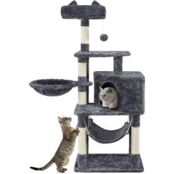 Yaheetech 3-Level Plush Cat Tree, Dark Gray, Medium 9 Yaheetech 3-Level Plush Cat Tree, Dark Gray, Medium -Mewhaus Shop 705022 PT2. AC SS1800 V1668548198