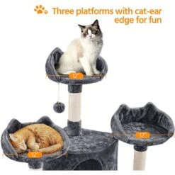Yaheetech 76.5-in Tree With 3 Condos Cat Tree 13 Yaheetech 76.5-in Tree With 3 Condos Cat Tree -Mewhaus Shop 705086 PT4. AC SS1800 V1686153625