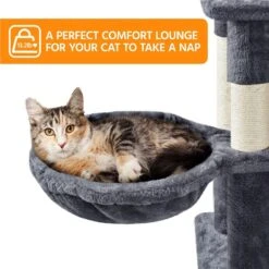 Yaheetech 82.5-in Multi-Level Tree Condo With 2 Foam Edge Perches Cat Tree -Mewhaus Shop 705110 PT2. AC SS1800 V1668545965