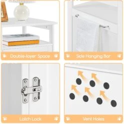 Yaheetech Box Furniture With Open Shelf Cat Litter Box -Mewhaus Shop 705174 PT6. AC SS1800 V1687370133