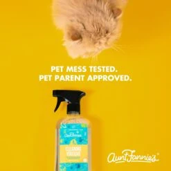 Aunt Fannie's Cleaning Vinegar Bright Lemon Scented Cat Cleaner, 16.9-oz Bottle -Mewhaus Shop 705310 PT2. AC SS1800 V1668201887