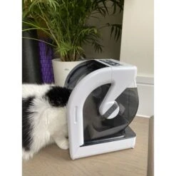 Closer Pets MiBowl Microchip Dog & Cat Feeder, White & Black -Mewhaus Shop 710014 PT7. AC SS1800 V1668185830
