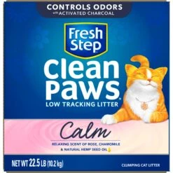 Fresh Step Clean Paws Calm Low Tracking Rose & Chamomile Scented Clumping Cat Litter -Mewhaus Shop 712422 PT7. AC SS1800 V1694457305
