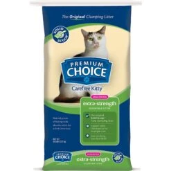 Premium Choice Carefree Extra Strength Unscented Clumping Clay Cat Litter