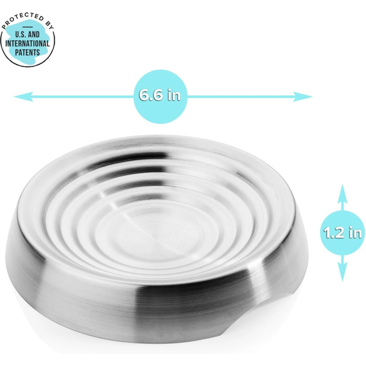 CatGuru Round Stainless Steel Cat & Dog Food Dish, 2 Count 4 CatGuru Round Stainless Steel Cat & Dog Food Dish, 2 Count - Image 4