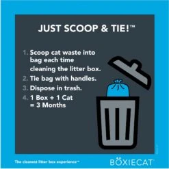 Boxiecat Scoop & Tie Cat Litter Waste Bag, 120 Count -Mewhaus Shop 732278 PT6. AC SS1800 V1673466931