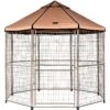 Win World Pet Gazebo Dog Kennel, Earth Taupe, 8-ft