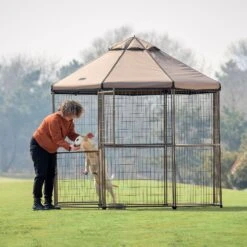 Win World Pet Gazebo Dog Kennel, Earth Taupe, 8-ft 15 Win World Pet Gazebo Dog Kennel, Earth Taupe, 8-ft -Mewhaus Shop 732814 PT7. AC SS1800 V1670525419