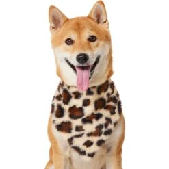 Frisco Leopard Faux Fur Dog & Cat Bandana -Mewhaus Shop 733894 PT2. AC SS1800 V1692971090