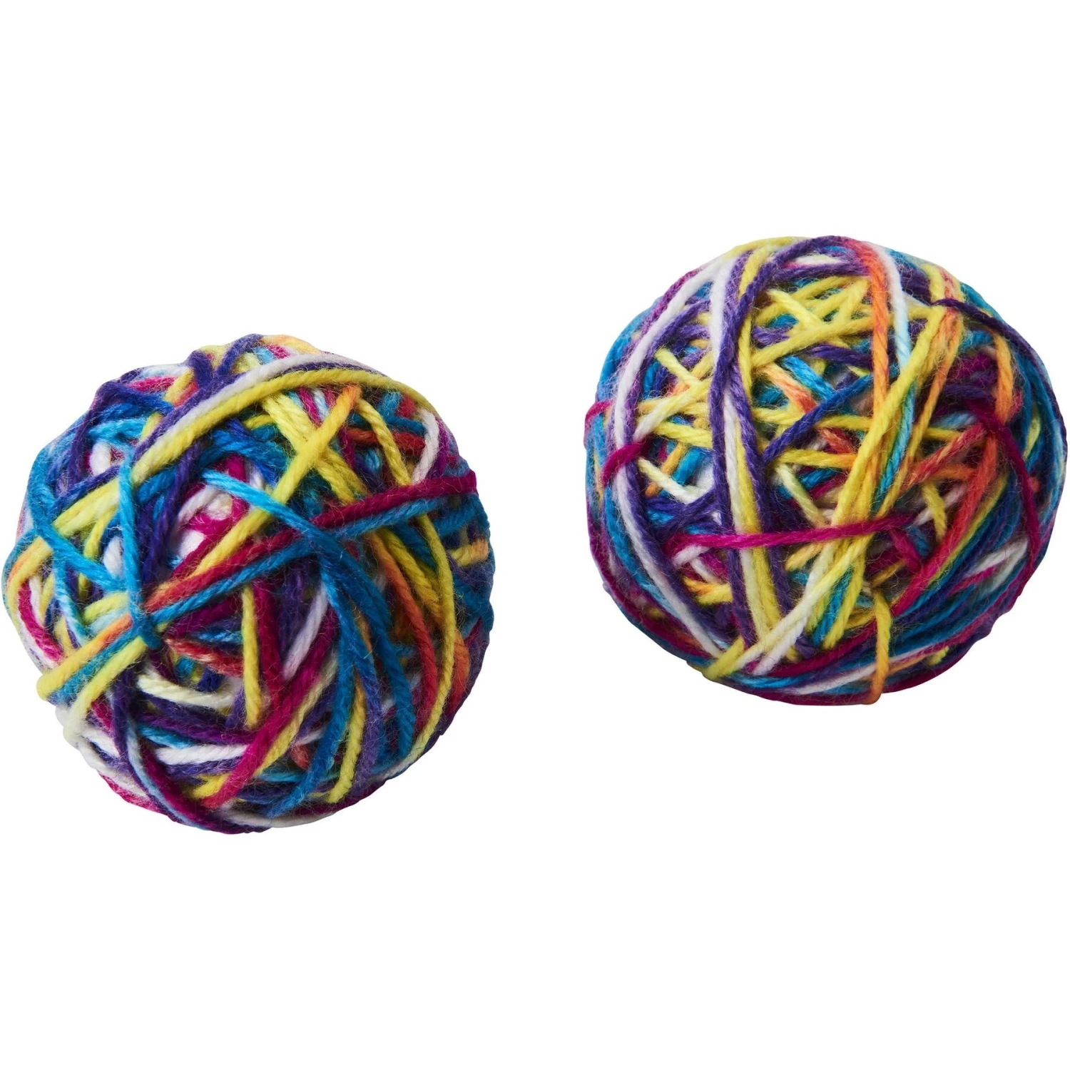 Ethical Pet Sew Much Fun Yarn Ball Cat Toy With Catnip, Multicolor 3 Ethical Pet Sew Much Fun Yarn Ball Cat Toy With Catnip, Multicolor - Image 3