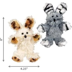 KONG Softies Fuzzy Bunny Cat Toy, Color Varies -Mewhaus Shop 73763 PT2. AC SS1800 V1603134380