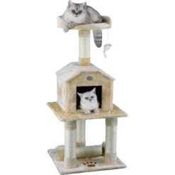Go Pet Club 45-in Faux Fur Cat Tree & Condo 13 Go Pet Club 45-in Faux Fur Cat Tree & Condo -Mewhaus Shop 74000 PT5. AC SS1800 V1510350713