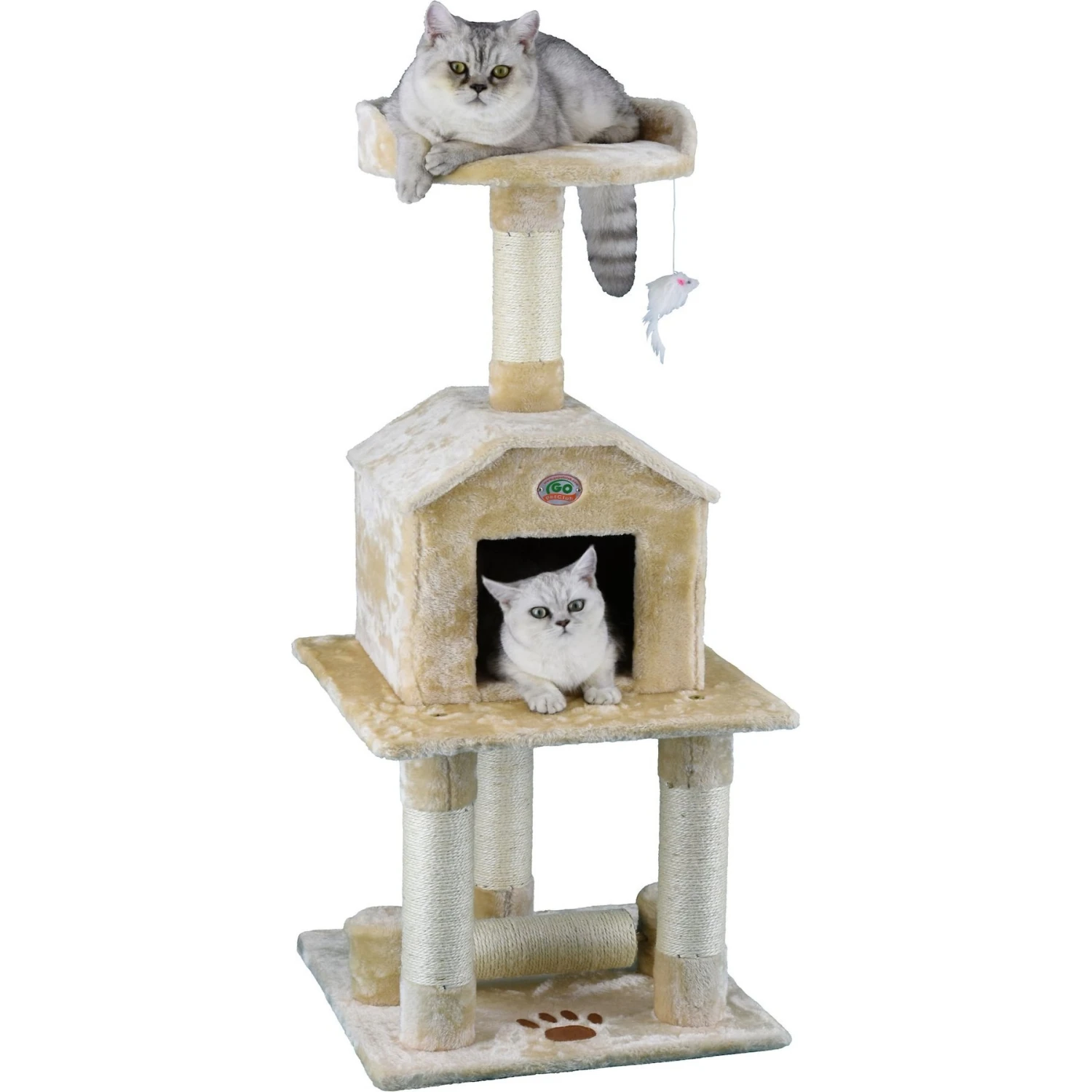 Go Pet Club 45-in Faux Fur Cat Tree & Condo 6 Go Pet Club 45-in Faux Fur Cat Tree & Condo - Image 6
