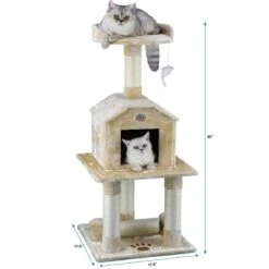 Go Pet Club 45-in Faux Fur Cat Tree & Condo 14 Go Pet Club 45-in Faux Fur Cat Tree & Condo -Mewhaus Shop 74000 PT6. AC SS1800 V1671226284